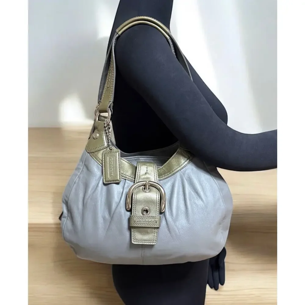 Y2K Coach F15527 Soho Lynn Leather Hobo Bag